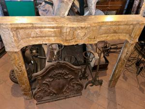 Marble fireplace